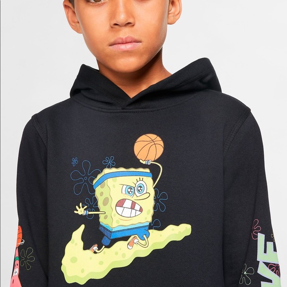 kid nike spongebob hoodie